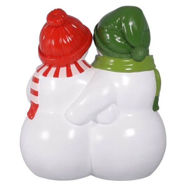 Design Toscano NE160250 61 1/2 Inch Powder Pals Holiday Snowman Bench