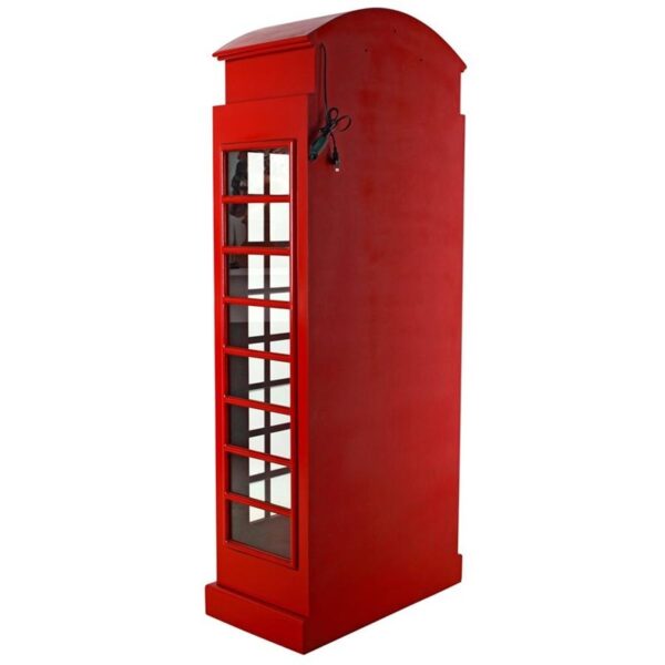 Design Toscano NE36832 30 Inch British Telephone Booth Display Cabinet