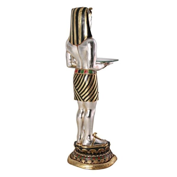 Design Toscano NE43377 14 Inch Egyptian Pharaohs Faithful Servant Table