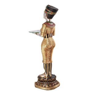 Design Toscano NE43577 14 1/2 Inch Egyptian Queens Faithful Servant Table