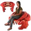 Design Toscano NE590079 44 Inch Spice Islands King Crab Chair - Red