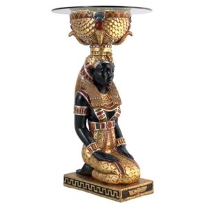 Design Toscano NE75534 9 1/2 Inch Egyptian Goddess Set Table