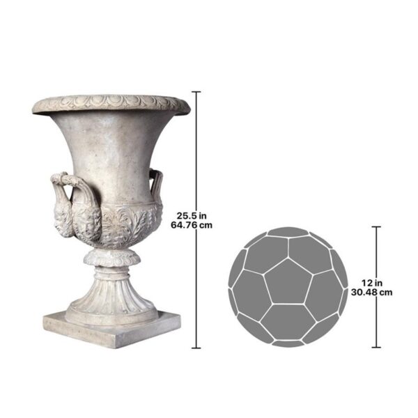 Design Toscano NE80172 17 1/2 Inch Medici Greeenman Garden Urn