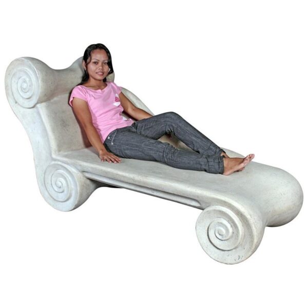 Design Toscano NE90022 70 Inch Hadrians Villas Chaise Lounge