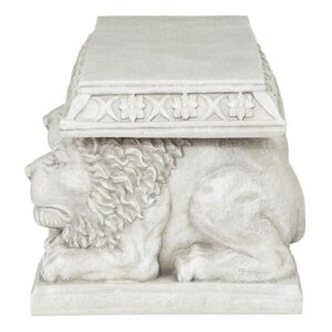 Design Toscano NG31140 29 1/2 Inch Grand Lion Bench of St Johns Square