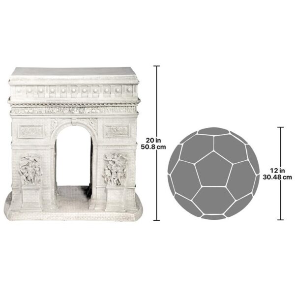 Design Toscano NG33646 20 Inch Arc De Triomphe Side Table