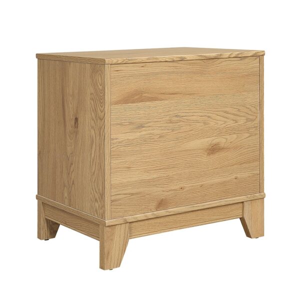 Manhattan Comfort Sheridan Modern Cane Nightstand in Nature