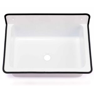 Nantucket Sinks NS-ACBS20 Anchor 19 1/2 Inch Wall Mount Bucket Bathroom Sink without Overflow