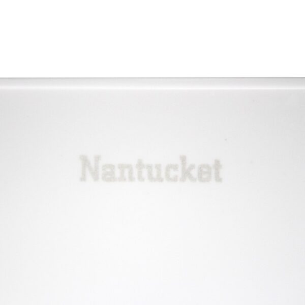 Nantucket Sinks NS-GSTR24 Glacierstone 24 Inch Rectangle White Bathroom Sink