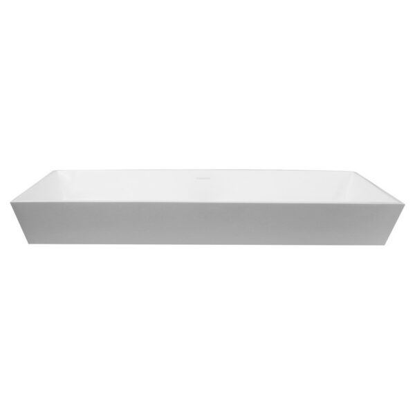 Nantucket Sinks NS-GSTR36 Glacierstone 36 Inch Rectangle White Bathroom Sink