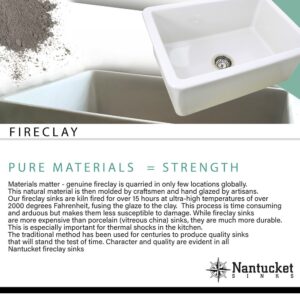 Nantucket Sinks NS-NPCS36W Newport 36 Inch Fireclay Wall Mount or Console Mount Bathroom Sink in White