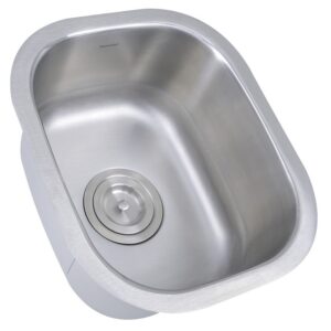 Nantucket Sinks NS1512 15 Inch Rectangle Undermount Stainless Steel Bar/Prep Sink