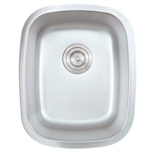 Nantucket Sinks NS20 Quidnet Rectangle Undermount Stainless Steel Bar/Prep Sink