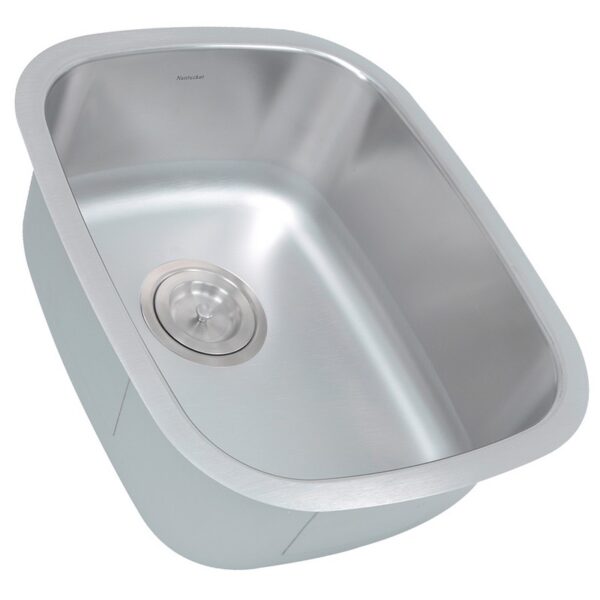 Nantucket Sinks NS20 Quidnet Rectangle Undermount Stainless Steel Bar/Prep Sink