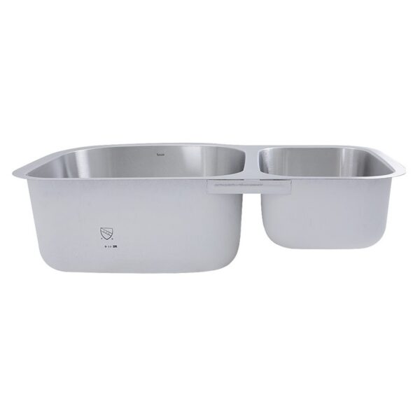 Nantucket Sinks NS3121-16 Sconset 31-1/2 Inch 70/30 Double bowl Undermount Stainless Steel Kitchen Sink, 16 Gauge