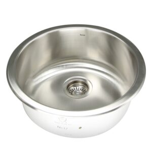 Nantucket Sinks NS37 Round Undermount Stainless Steel Bar/Prep Sink