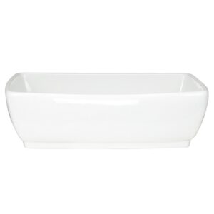 Nantucket Sinks NSV1913 White Rectangular Vessel Sink