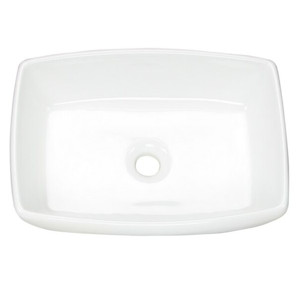 Nantucket Sinks NSV1913 White Rectangular Vessel Sink