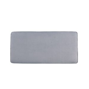 Manhattan Comfort Abigail Mid-Century Modern Velvet Upholstered Bench in Grey