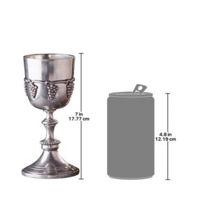 Design Toscano PA1000 3 Inch Grape Harvest Pewter Goblet