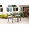 Panama Jack PJO-1601-GRY-3PB-CUSH Graphite 3-Piece Pub Set with Cushions