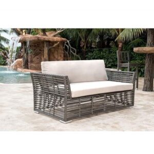 Panama Jack PJO-1601-GRY-4SE-GL Graphite 4-Piece Living Set with Cushions