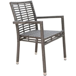 Panama Jack PJO-1601-GRY-AC Graphite 22 Inch Stackable Arm Chair - Wintech Grey