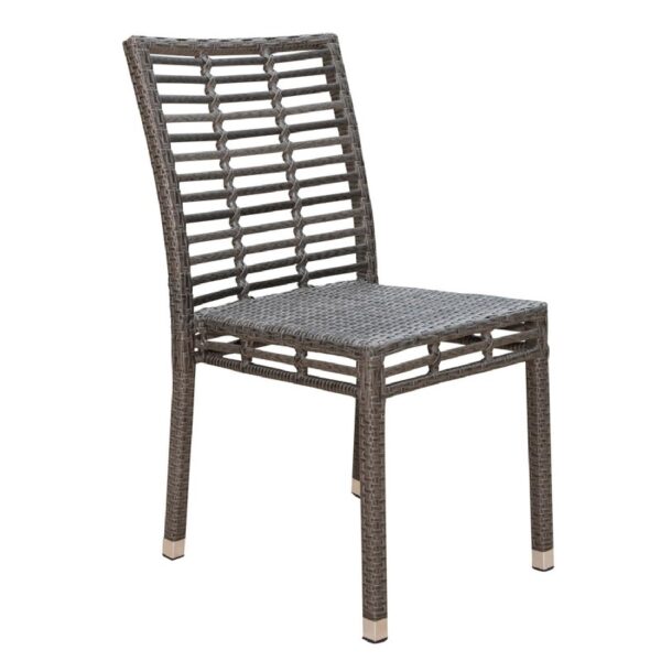 Panama Jack PJO-1601-GRY-SC Graphite 22 Inch Stackable Side Chair - Wintech Grey