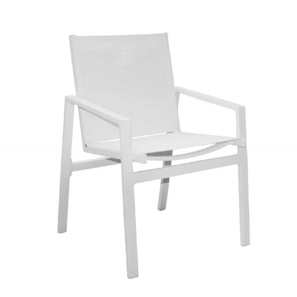 Panama Jack PJO-2401-WHT-AC Mykonos 24 Inch Stackable Armchair - White