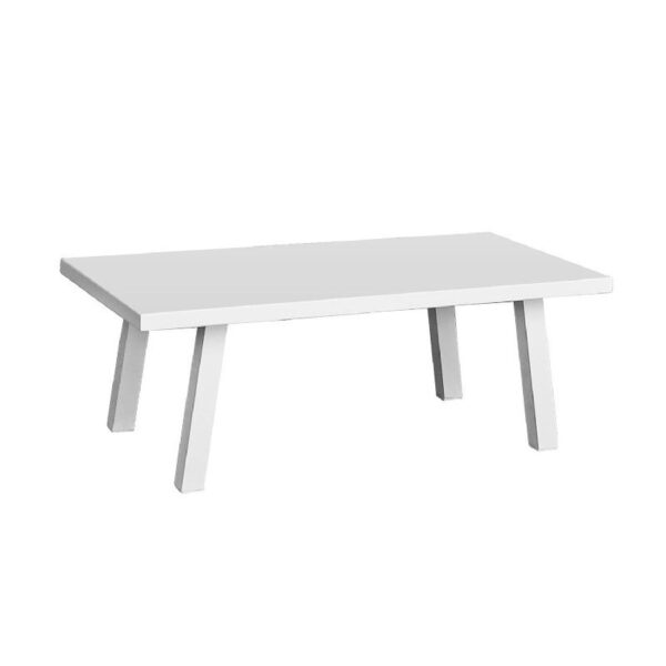 Panama Jack PJO-2401-WHT-CT-GL Mykonos 43 Inch Coffee Table - White