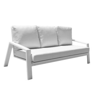 Panama Jack PJO-2401-WHT-S Mykonos 75 Inch Sofa with Cushions