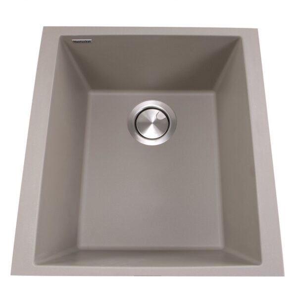 Nantucket PR1716 Plymouth 17 Inch Single Bowl Undermount Granite Composite Bar-Prep Sink