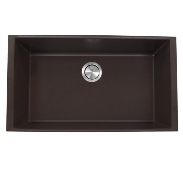 Nanatucket Sinks PR3320-UM Plymouth 33 Inch Undermount Granite Composite Sink