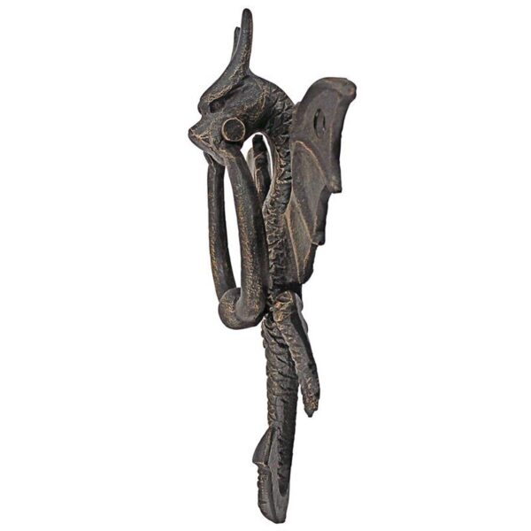 Design Toscano QH18636 6 Inch Tintagel Dragon Door Knocker