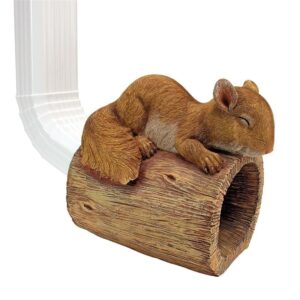 Design Toscano QM13073 9 Inch Jolly the Squirrel Gutter Guardian