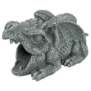 Design Toscano QM7512104 5 Inch Darian the Dragon Rain Gutter