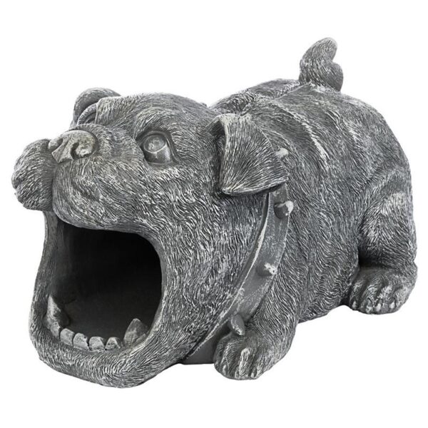 Design Toscano QM7512105 6 1/2 Inch Butch the Bulldog Rain Gutter