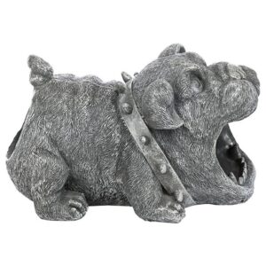 Design Toscano QM7512105 6 1/2 Inch Butch the Bulldog Rain Gutter