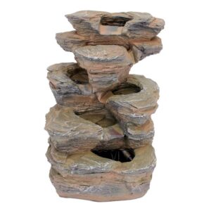 Design Toscano QN154062 13 Inch Devils Thumb Falls Illuminated Fountain