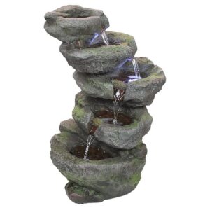 Design Toscano QN164019 11 Inch Breakneck Falls Illuminated Fountain