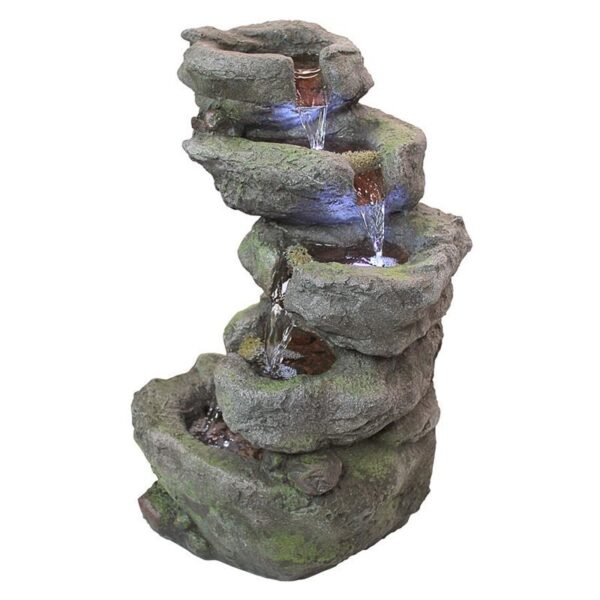 Design Toscano QN164019 11 Inch Breakneck Falls Illuminated Fountain