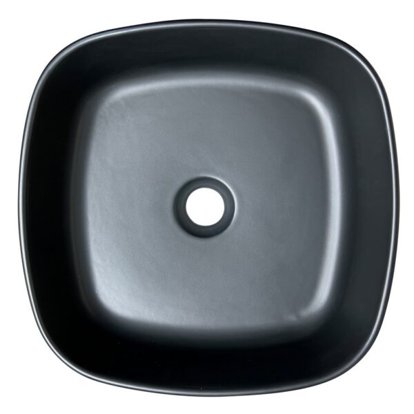 Nantucket Sinks RC4033 Regatta 15 3/4 Inch Single Bowl Fireclay Topmount and Vessel Bathroom Sink