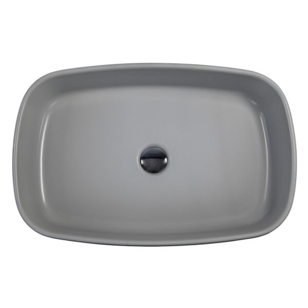 Nantucket Sinks RC6044 Regatta 23 1/2 Inch Single Bowl Fireclay Topmount and Vessel Bathroom Sink