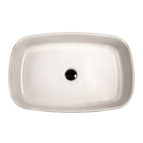 Nantucket Sinks RC6044 Regatta 23 1/2 Inch Single Bowl Fireclay Topmount and Vessel Bathroom Sink