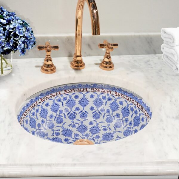 Nantucket Sinks RC78140M Santorini Italian Fireclay Vanity Sink