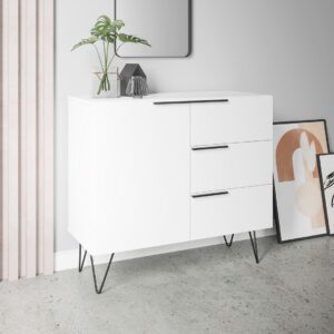 Manhattan Comfort Beekman 35.43 Sideboard with 2 Shelves in White