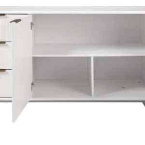 Manhattan Comfort Granville 55.07" Modern Sideboard with 3 Full Extension Drawers in White