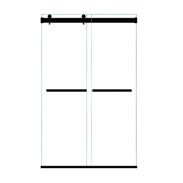 Altair SD80148-BP Marcelo 48 x 76 Inch By Pass Frameless Shower Door with Clear Glass