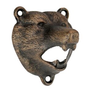 Design Toscano SP1622 3 1/2 Inch Grizzly Bear of the Woods Bottle Opener