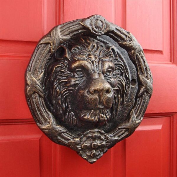 Design Toscano SP2106 8 1/2 Inch Pride of Lions Cast Iron Door Knocker